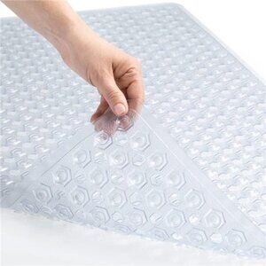 Grip Patented Bath Tub Shower Mat, Machine Washable Bathtub Floor Liner